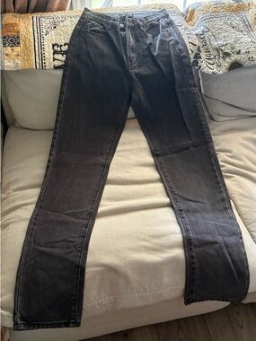 Women's Black Slim Straight Jeans